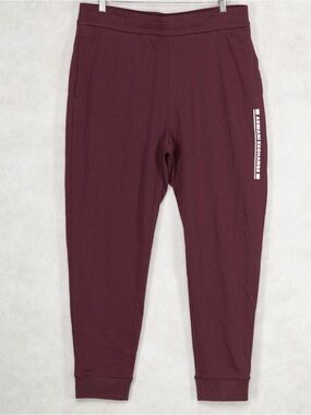 Armani Exchange Burgundy Track Joggers